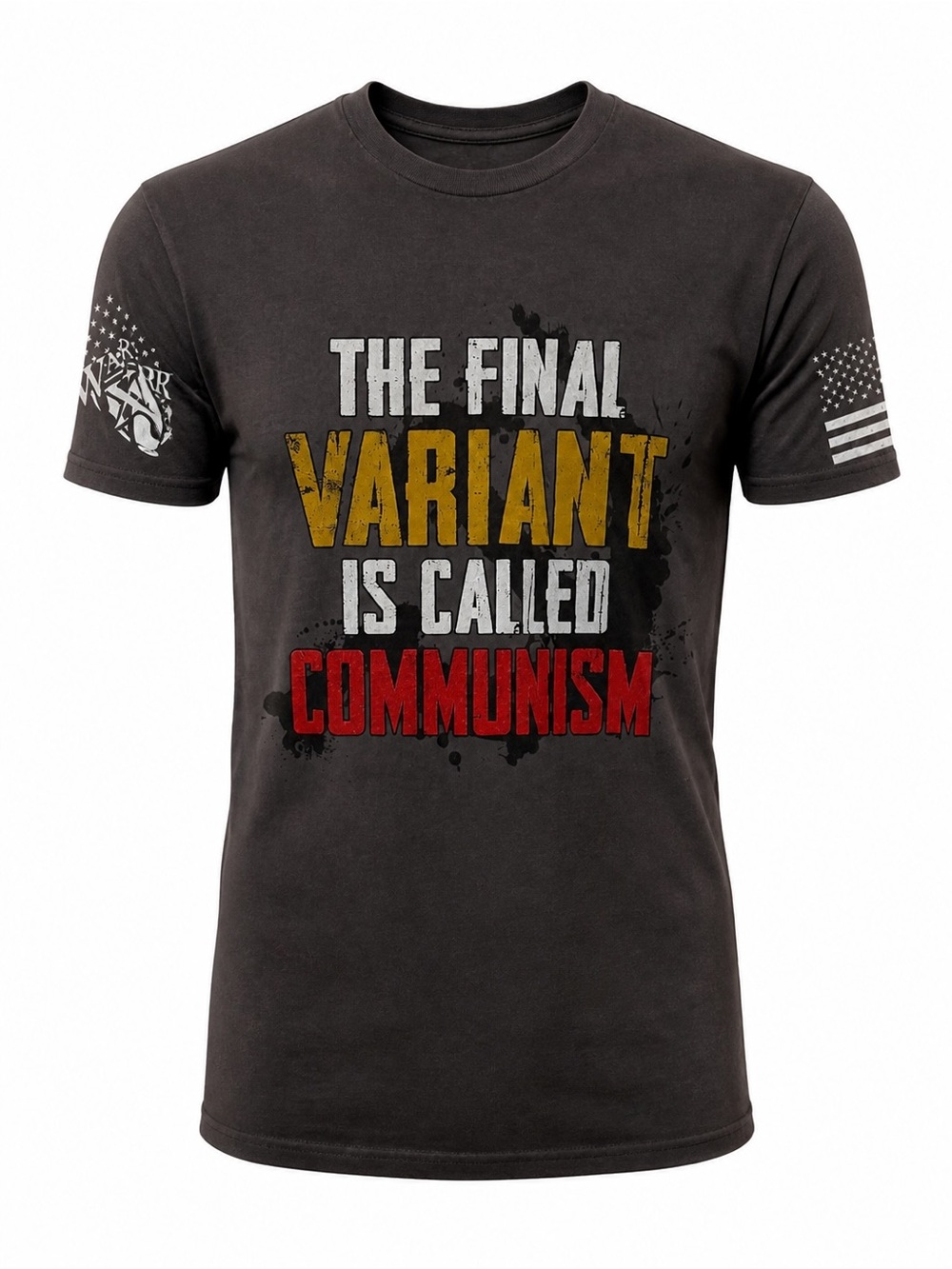 Warrior XII Gray Short-Sleeve Graphic Tee with Red & Yellow Text